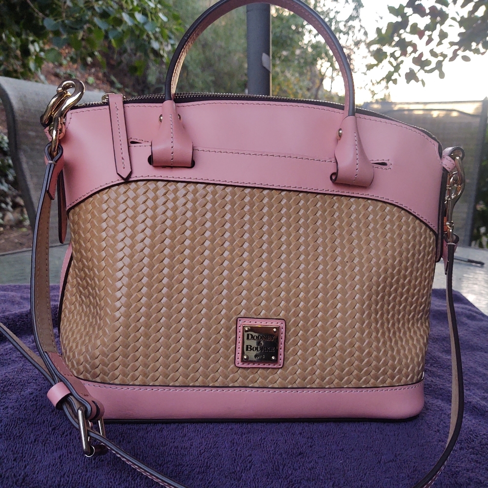 Dooney and Bourke woven Beacon Satchel